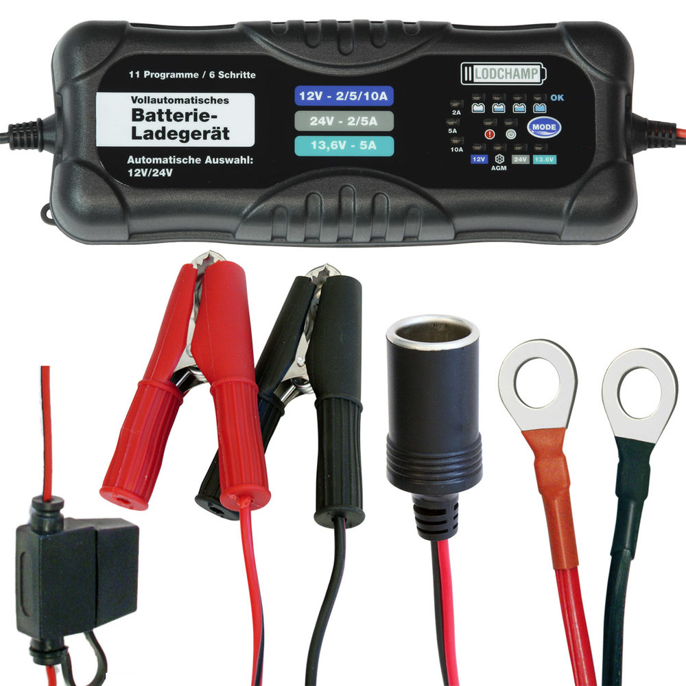 12V Intelligentes Batterieladegerät – Schnelles Lade- & Wartungsgerät Für Auto, LKW & Boot